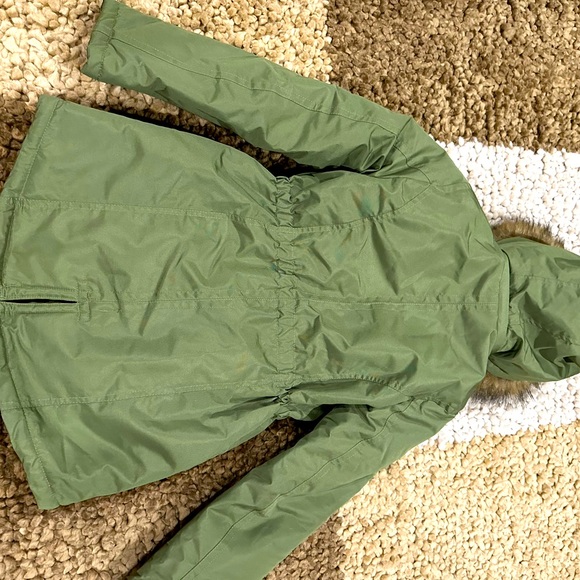 COPY - Girls Winter Coat with thick animal print fleece lining. Size 14 - Picture 3 of 7